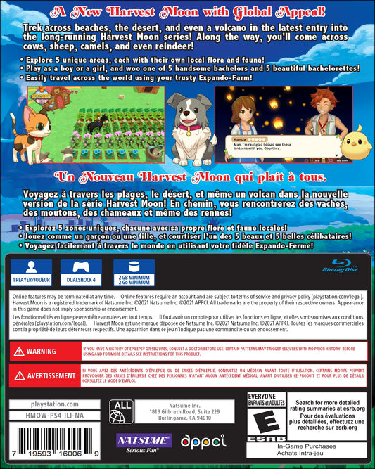 Natsume Harvest Moon: One World Standard Edition - PS4 Game, Model 719593160069