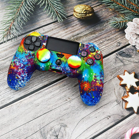 Oiokew PS4 Controller Skin - Anti-Slip Silicone Cover with 10 Joystick Grips - PS4 Controller #14