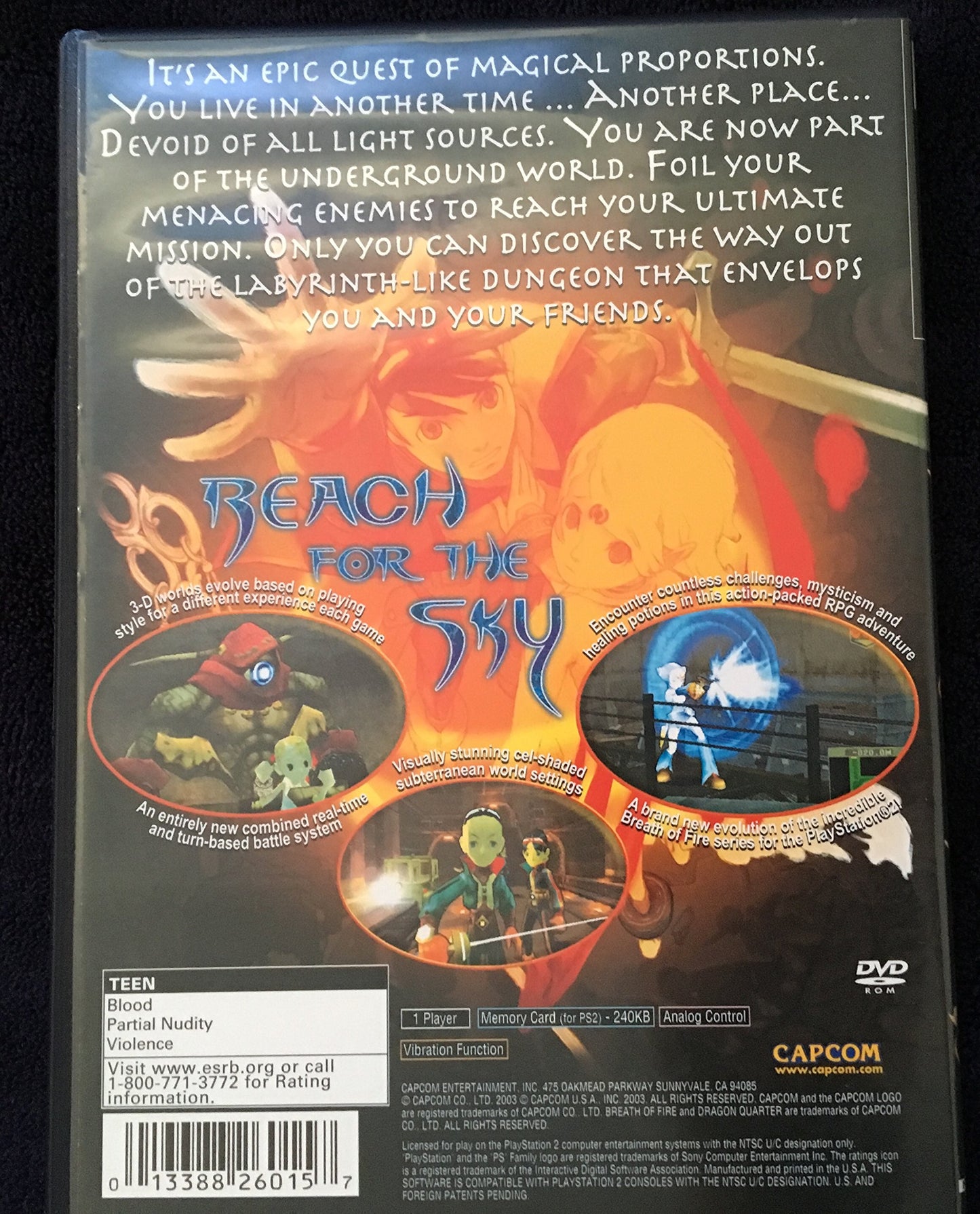 Capcom Breath of Fire: Dragon Quarter - PlayStation 2 Game, Model 26015