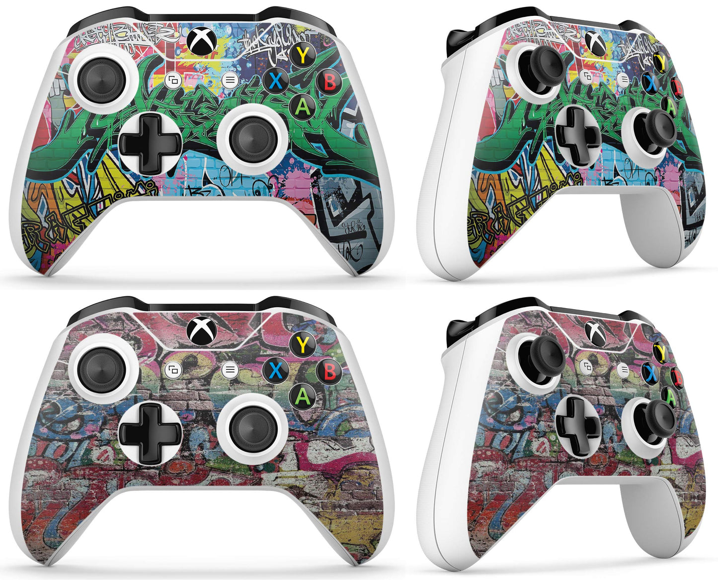 GNG Graffiti 2 x Controller Skin Decal Sticker Skins Compatible with Xbox One S