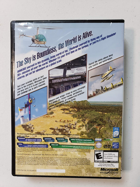 Xbox Microsoft Flight Simulator X Standard DVD - Windows, Model JH7-00044
