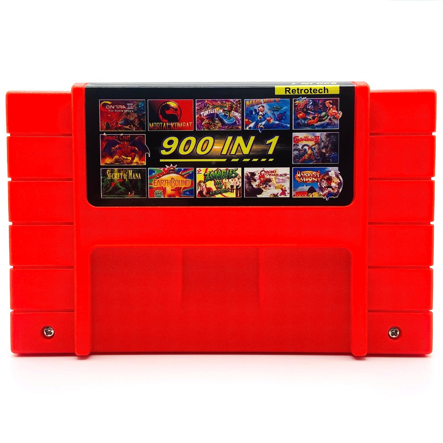 Retrotech Super 900 In 1 refill unit For SNES Super Nintendo 16Bit Game Console - Red