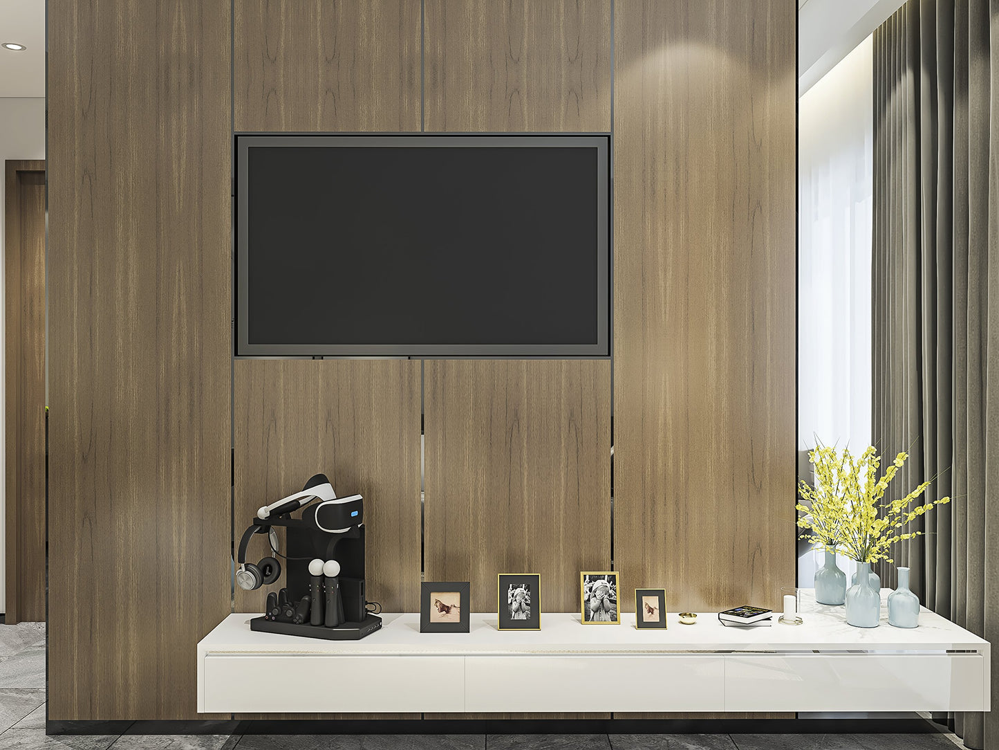 Skywin VR Charging Stand for PSVR - Display & Charge PS4 Controllers - Ideal Gift - Model SW-PSVR-CDS, PlayStation 4 Color