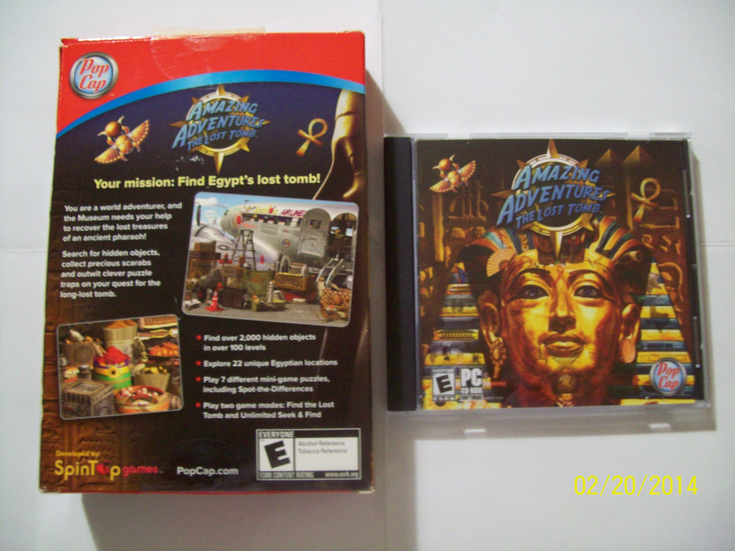 PopCap Games Amazing Adventures: The Lost Tomb - PC Game Model PCB-AA1-EN