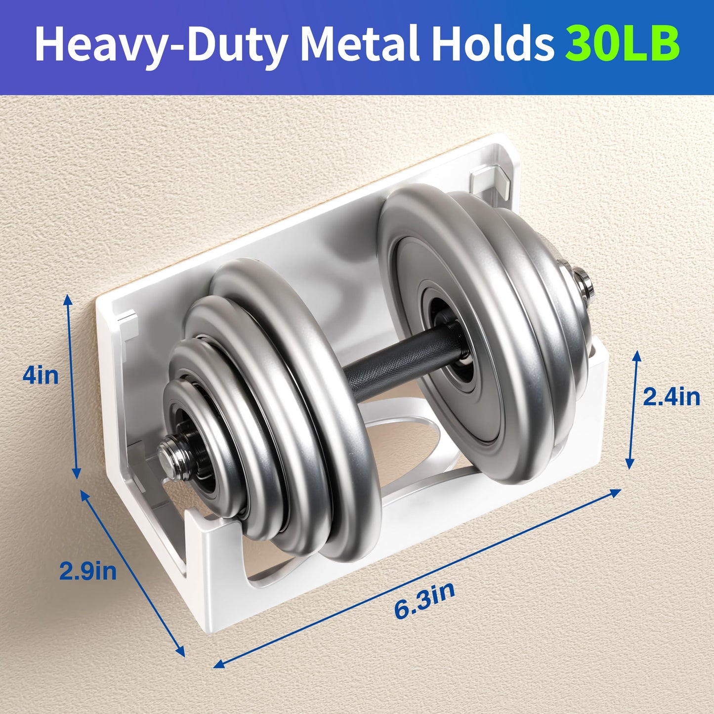 Josmimic Wall Mount for Xbox Series S - Metal Holder with Ventilated Base, Anti-Scratch Pads, Easy Installation - White, Model HY1009S