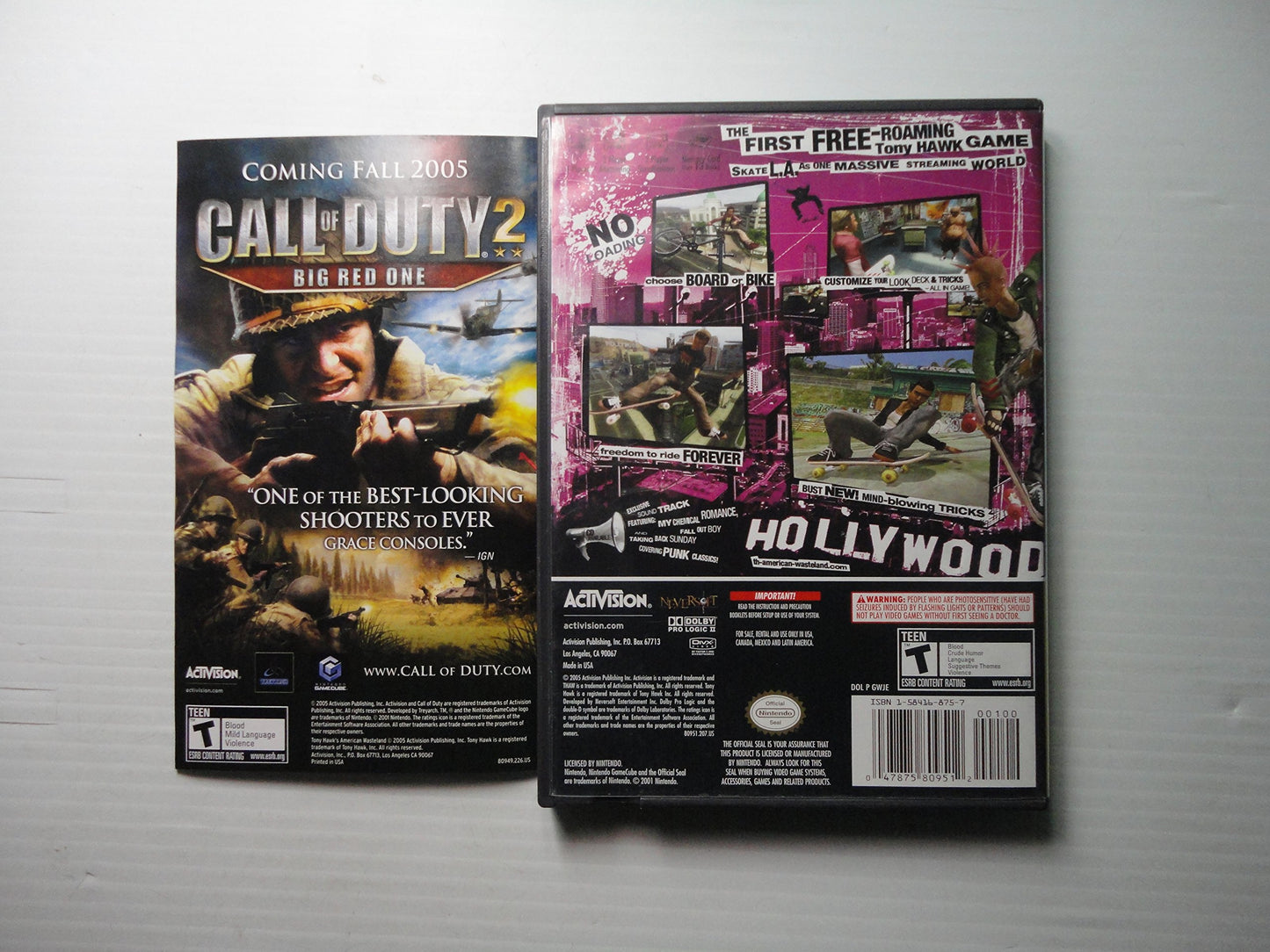 ACTIVISION Tony Hawk American Wasteland for Gamecube - Model 047875809499