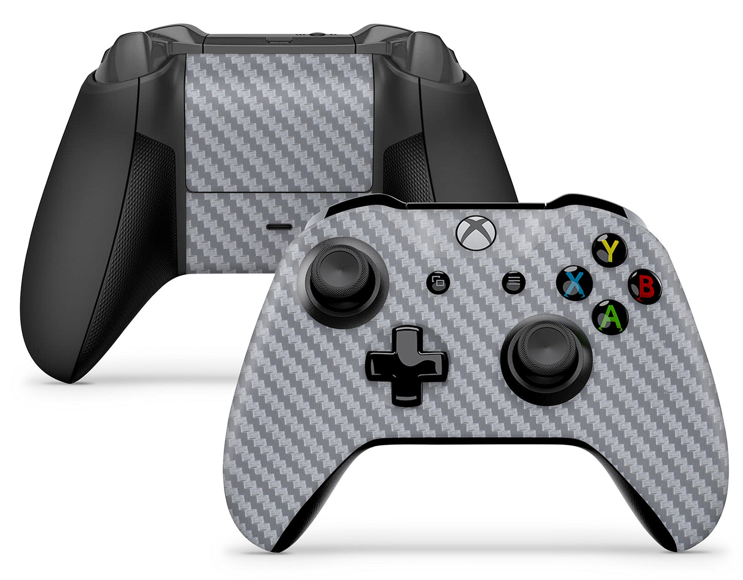 GNG Siver Red 2 x Controller Skin Decal Sticker Skins Compatible with Xbox One X