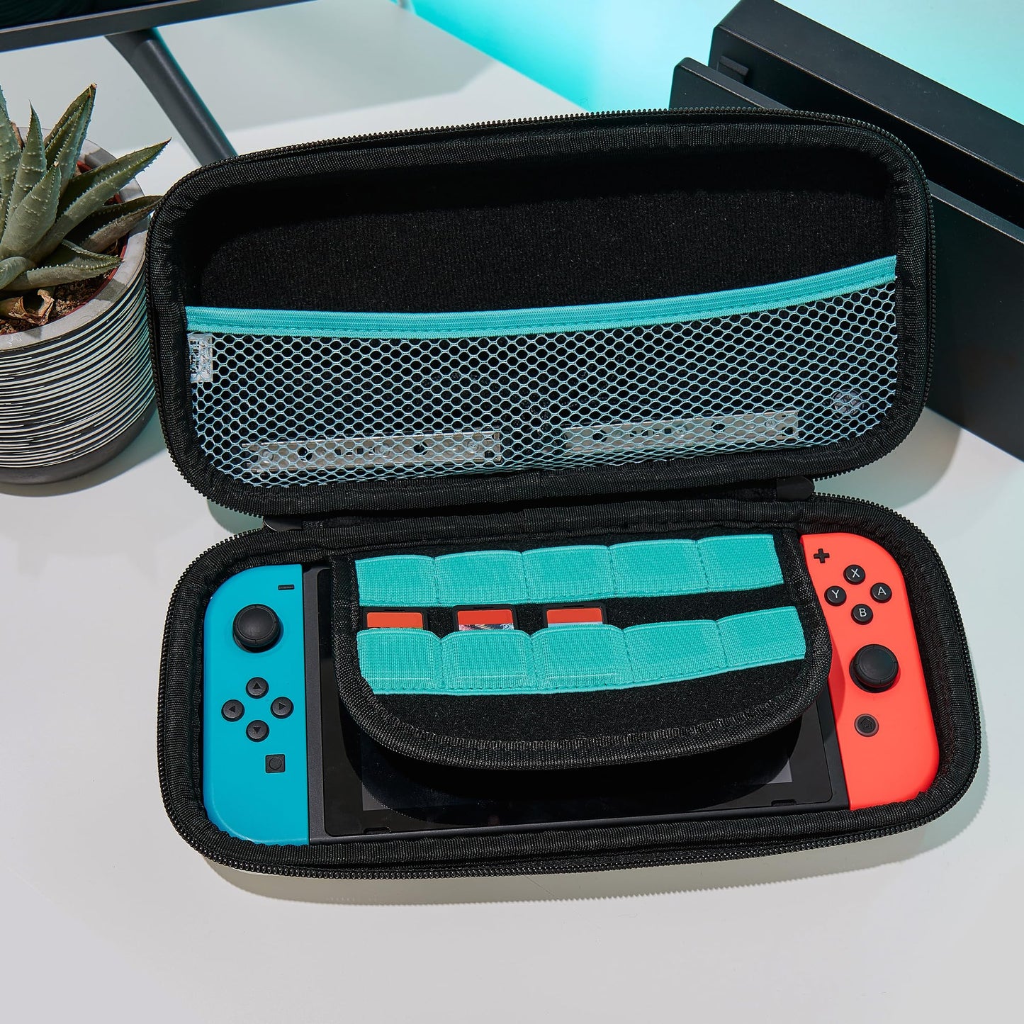 Numskull Fortnite Llama Hard Shell Travel Case for Nintendo Switch - Fits 10 Games & Accessories, One Size