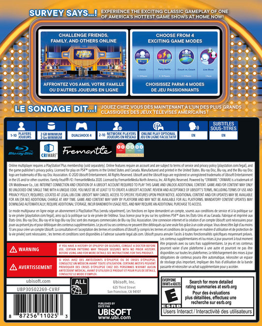 Ubisoft Family Feud - PlayStation 4 Standard Edition, Model UBP30502269