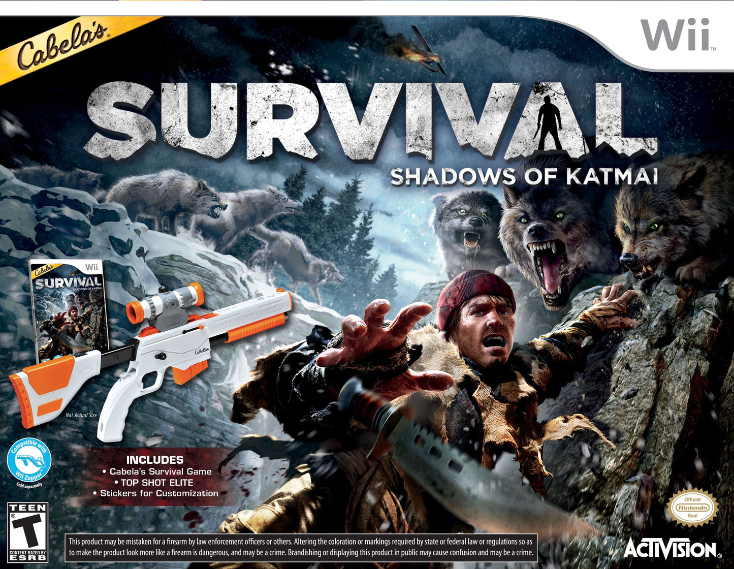 Cabelas Survival: Shadows of Katmai with Gun - Nintendo Wii