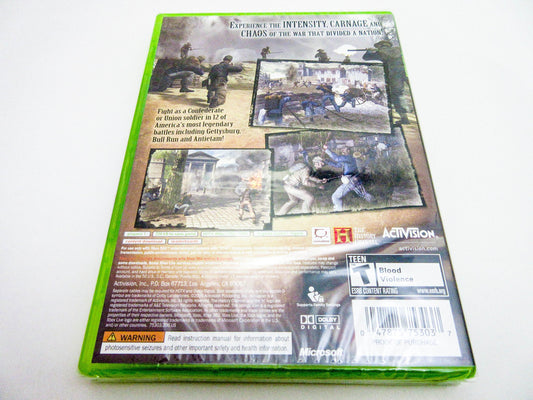 ACTIVISION History Channel Civil War: A Nation Divided - Xbox 360 Game, Model 75303