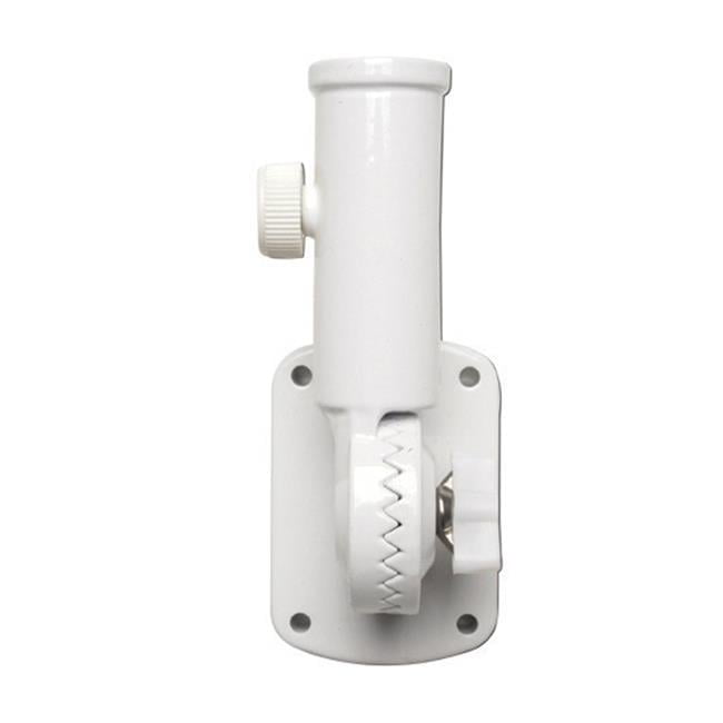 Flag 11 In. White Aluminum Flag Pole Bracket