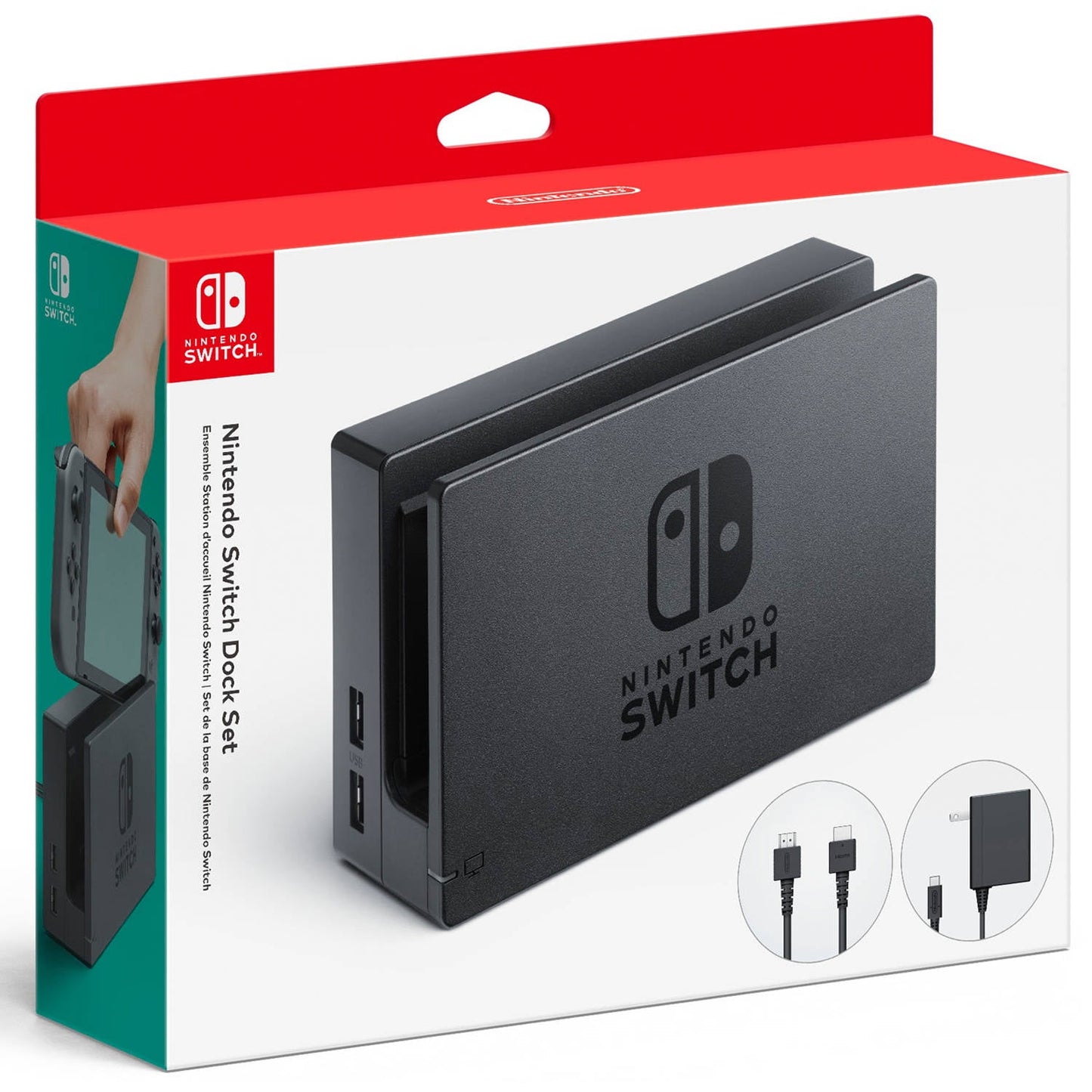 Restored Nintendo Hacacasaa Switch Dock Set, Black (Refurbished)
