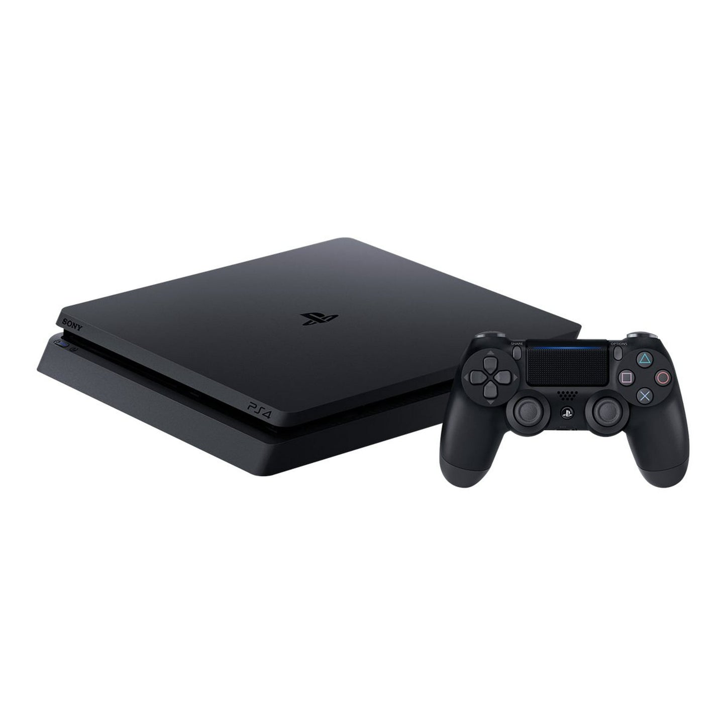 Sony Playstation 4 Slim 500Gb With Wireless Controller, Black, (Refurbished)