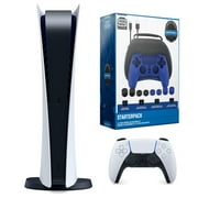 Sony Playstation 5 Digital Version Console With Pro Gamer Starter Pack Bundle
