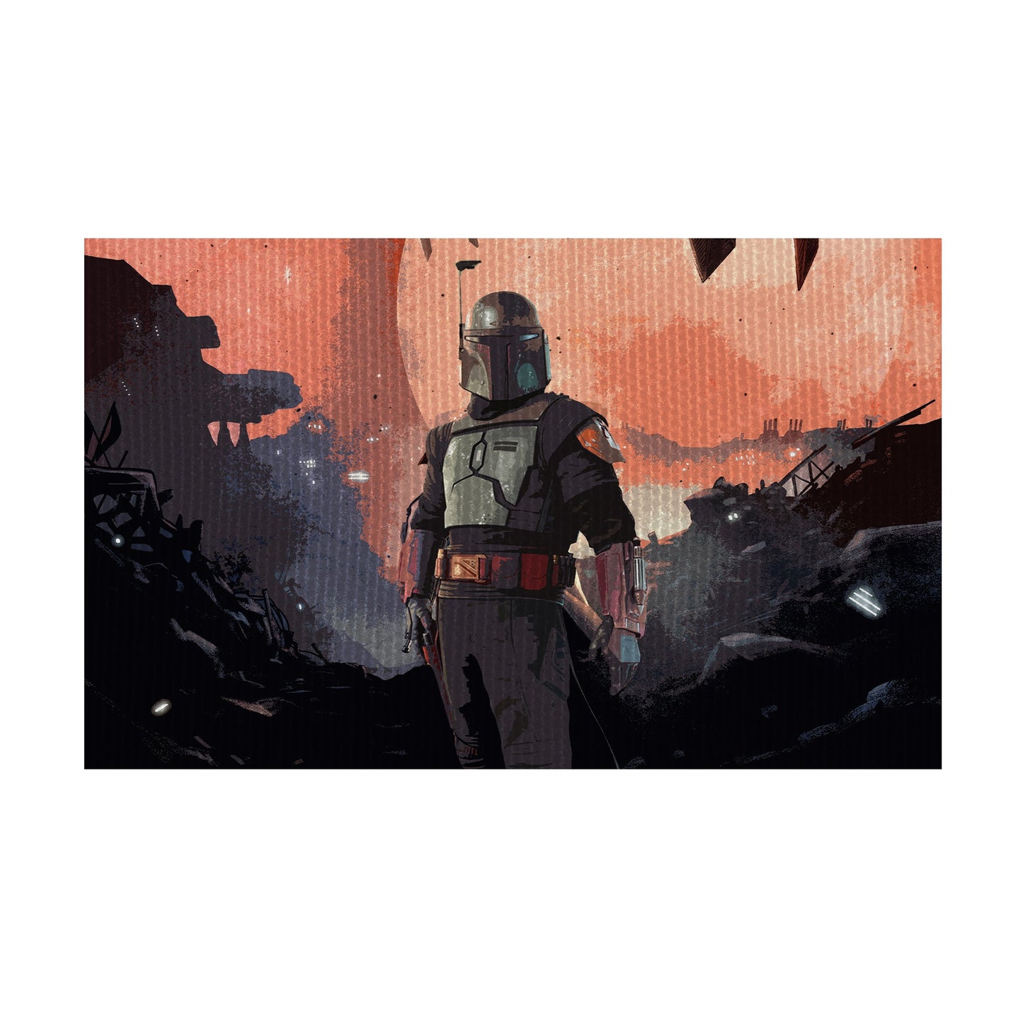 Boba Fett Star Wars inspired Gaming Rug - 62x40 inches