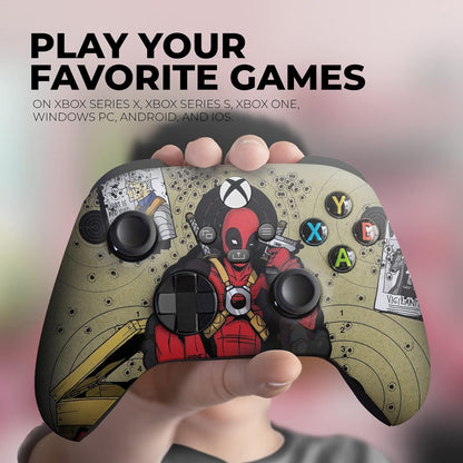 Z Deadpool Headshot Custom Wireless Xbox Controller – Compatible with Xbox One & Series X/S