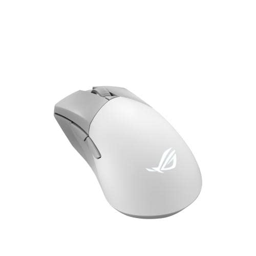 ASUS ROG Gladius III Wireless Gaming Mouse - 36000 DPI, 6 Buttons, Replaceable Switches, White, Model P711 ROG GIII WL AIMPOINT