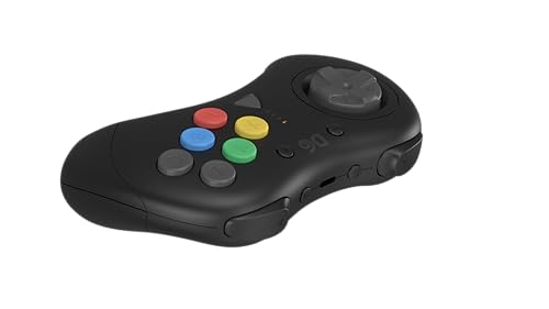 Retro Fighters D6 Wireless Controller for Switch/PC/Dreamcast - Black, Model 0850046080364