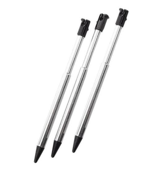 HORNO Retractable Stylus Touch Pen for Nintendo 3DS - Pack of 3, Black