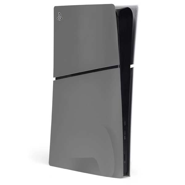 Skinit Decal Gaming Skin Compatible with PS5 Slim Digital Edition Console - Gray Design