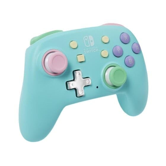 PowerA Nano Enhanced Wireless Controller for Nintendo Switch - Compact, Portable, Spring Dream Color, Model NSGP0347-01
