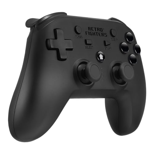 Retro Fighters Wireless Controller for PS1, PS2, PS3, PS Classic, Switch & PC - Black