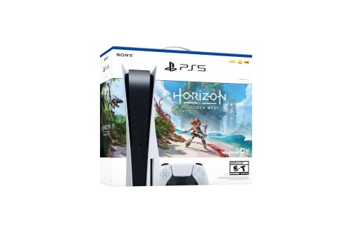 PlayStation PS5 Console - Horizon Forbidden West Bundle, White, Model 1000032000