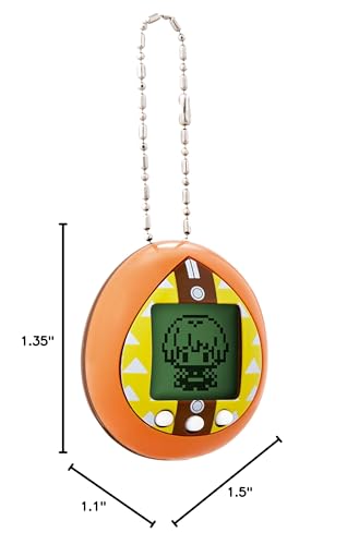 Tamagotchi Nano Zenitsutchi - Demon Slayer Edition, 1.1 x 1.5 x 1.35 inches, Japanese Version, Model 88429