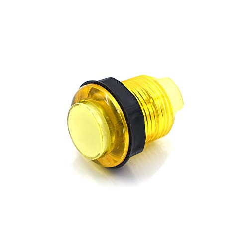Arcity 8 Pcs Arcade LED Push Buttons - Multi-Colored, 6x30mm & 2x24mm with Built-in Microswitch for DIY Arcade Machine