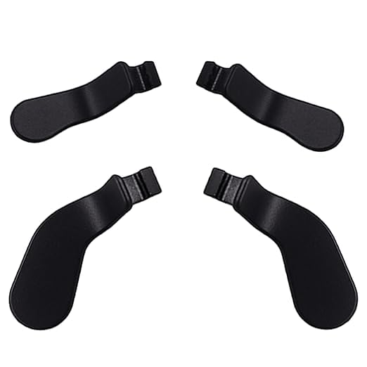LiXiongBao 4 PCS Elite Series 2 Paddles for Xbox Elite Controller Elite Controller Paddles Metal Paddles Replacement for Xbox One Elite/Elite Series 2/Elite 2 Core Controller (Black) [video game] [video game]