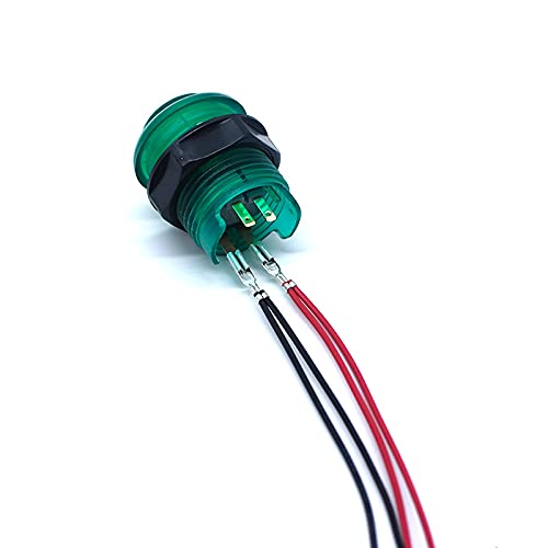 Arcity LED Arcade Button Power Cable - 2 Pcs Daisy Chain Jumper Wire Harness for USB Encoder, MAME, Raspberry Pi, 0.110 Inch Terminals