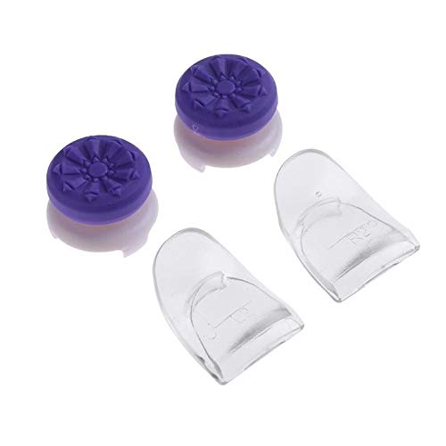 Silicone L2 R2 control button Extenders Buttons Thumbstick Caps Kit for PS4 Controller Game Accessories Protector Joystick Caps Purple