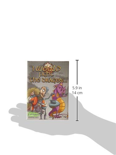 USAOPOLY I Would Fight The Dragon Game - Metal Construction, 3.5 x 3.5 x 1.5 inches, Model 0020CDG