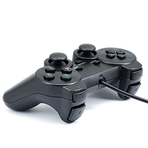 QUMOX Wired USB Gamepad Controller L220U for PC & Laptop - Black Joystick