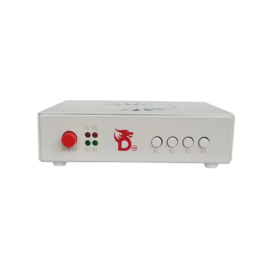 DICHEN DMA Fuser Combiner Display Overlay Adapter, 2K 144Hz HDMI, Aluminum Alloy, White, US Plug