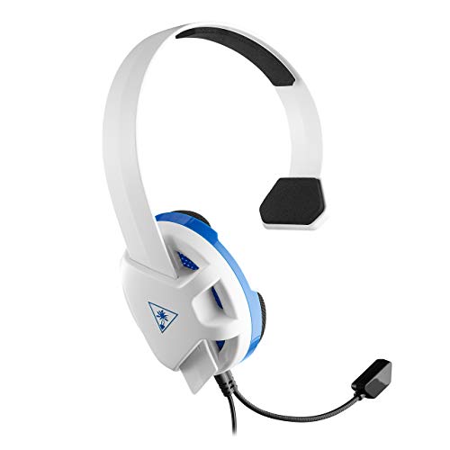 Turtle Beach Recon Wired Chat Gaming Mono Headset - White/Blue (PS4)