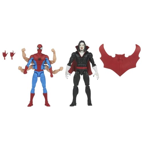Hasbro Marvel Legends Spider-Man & Morbius Figurines 15 cm - Black, Plastic, Model F7052