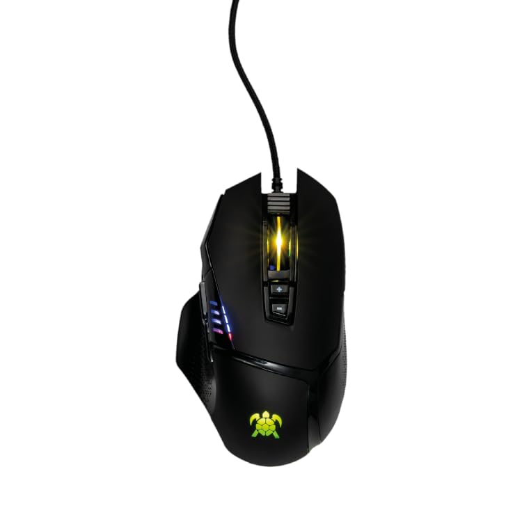 Hawksbill Super Slider V1 High Performance Wired Gaming Mouse  Adjustable DPI up to 19 000  RGB LED On-Board Memory  PC/MAC