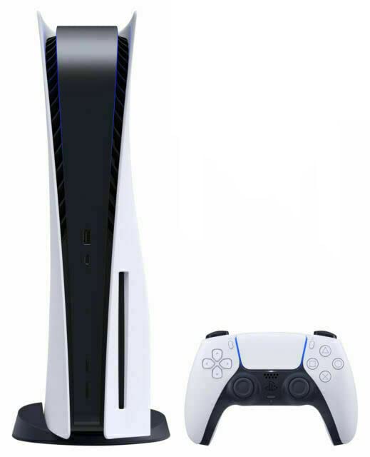 Sony Playstation 5 Disc Version PS5 Console - 4K-TV Gaming  120Hz 8K Output  16GB GDDR6  825GB SSD  WiFi 6  Bluetooth 5.1 (Renewed) White