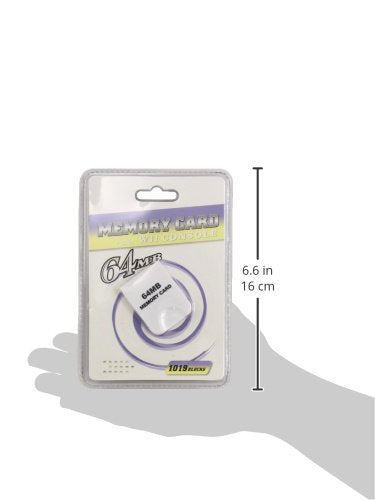 Gen Memory Card for Wii Console - 64 MB (1019 Blocks) - White, Model 666486600105