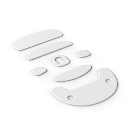 ENDGAME GEAR OP1 Replacement Mouse Skate Set - 7 Pieces, 99.5% PTFE, Includes Large/Small Skates, Sensor Skate, White