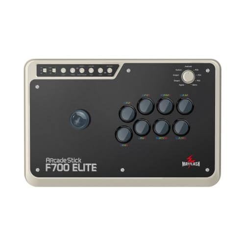 MAYFLASH Arcade Stick F700 fine design with Sanwa buttons and joystick for PS5  PS4  Switch  Windows  Apple  Android and more. Fighting Stick Support Wireless Bluetooth  2.4G and Wired Connection
