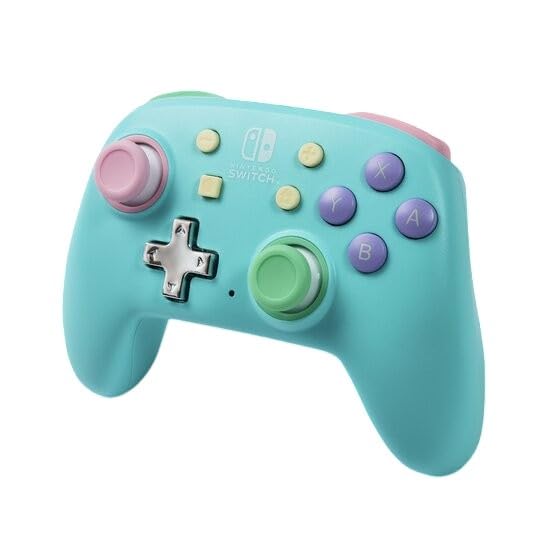 PowerA Nano Enhanced Wireless Controller for Nintendo Switch - Compact, Portable, Spring Dream Color, Model NSGP0347-01