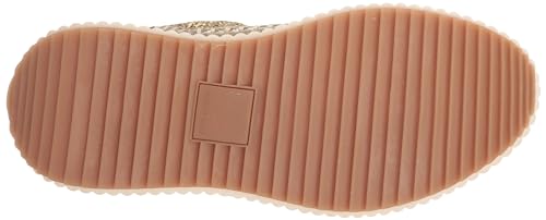 Dolce Vita DOLEN Women's Sneaker, Size 8.5, Gold Knit, Stylish and Comfortable Footwear