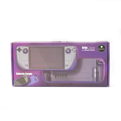 Skull & Co. GripCase SD - Soft Protective Case with Non-Slip Grips for SteamDeck, Galactic Purple, Model SDGC-GP