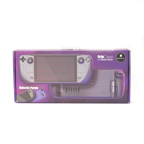 Skull & Co. GripCase SD - Soft Protective Case with Non-Slip Grips for SteamDeck, Galactic Purple, Model SDGC-GP