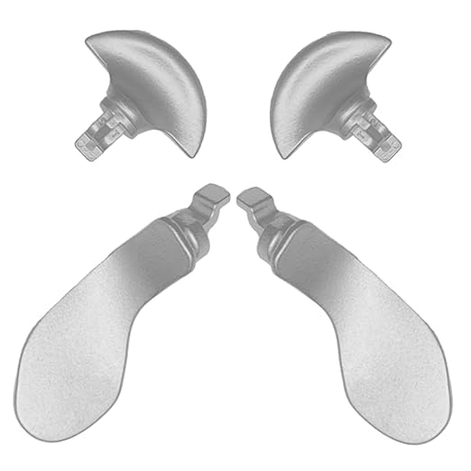 LiXiongBao 4PCS Metal Back Paddles for PS5 DualSense Edge Controller Paddles Trigger Buttons Replacement Interchangable Accessories for PS5 DualSense Edge Wireless Controller(Silvery) [video game]