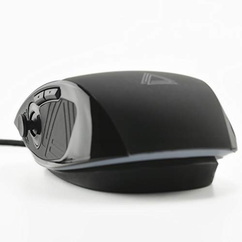 Lexip Pu94 RGB Wired Gaming Mouse - 3D Design Software, 6 Buttons, 2 Joysticks, Black