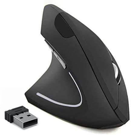 BeWishes Ergonomic Left-Handed Wireless Vertical Mouse  2.4G  3 Adjustable DPI (800/1200/1600)  Specially for Left Handers
